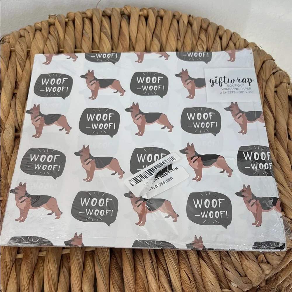 BUNDLE:GermanShepherd themed party(Cups,plates,decorations,Banner&Wrappingpaper)